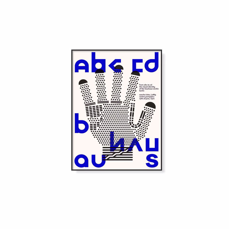 BAUHAUS hand graphic アートポスター